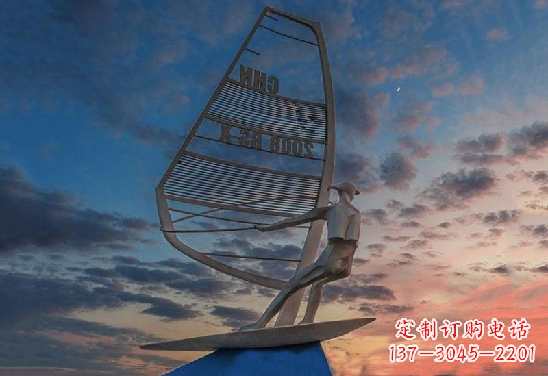 成都不锈钢帆船雕塑——象征着美丽的梦想