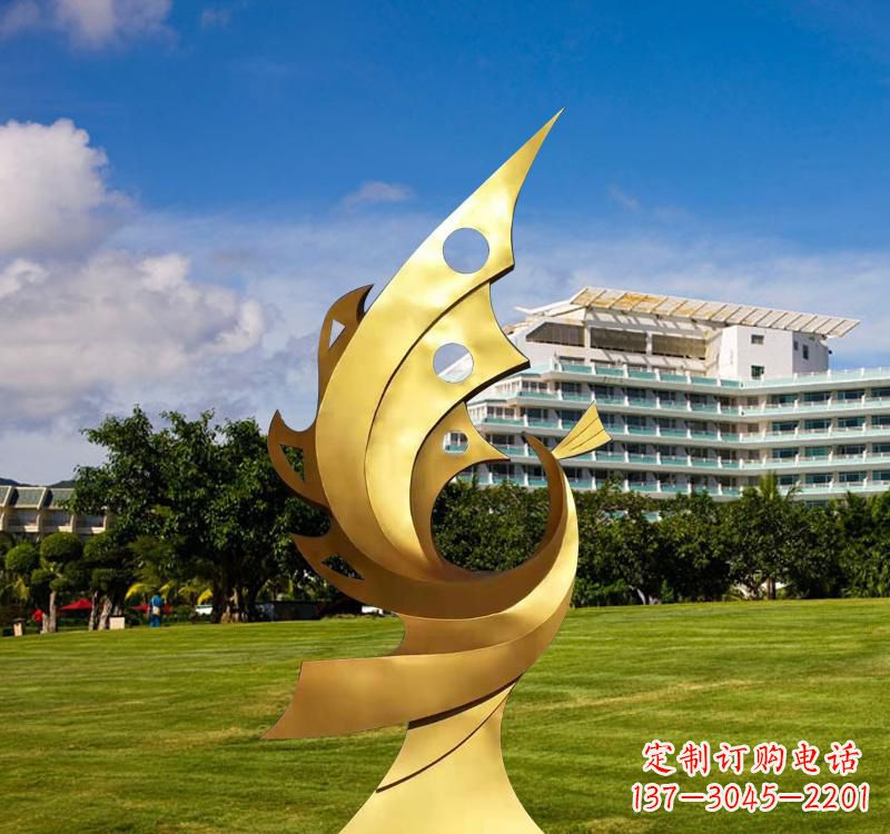 成都不锈钢凤凰雕塑精致而古典