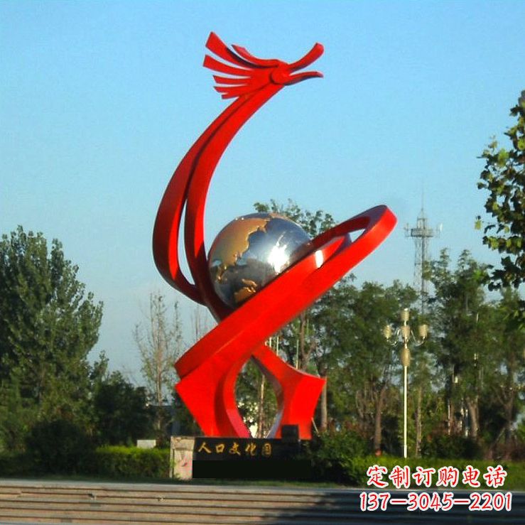 成都不锈钢创意龙形景观雕塑——点缀城市园林公园广场
