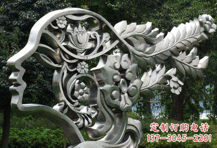 成都不锈钢美女雕塑一种流行的艺术形式