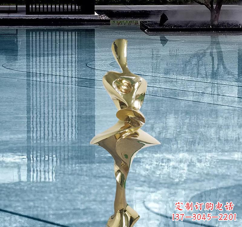 成都不锈钢材质的人体雕塑