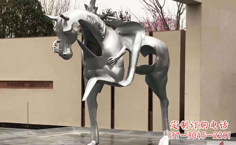 成都不锈钢骑马雕塑精美外形与经久耐用