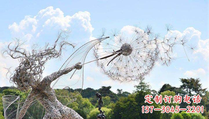 成都不锈钢蒲公英雕塑