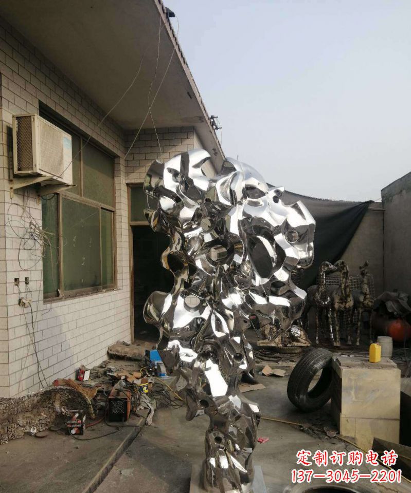 成都太湖石雕塑不锈钢的艺术精品
