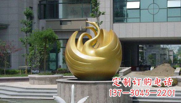 成都不锈钢天鹅雕塑