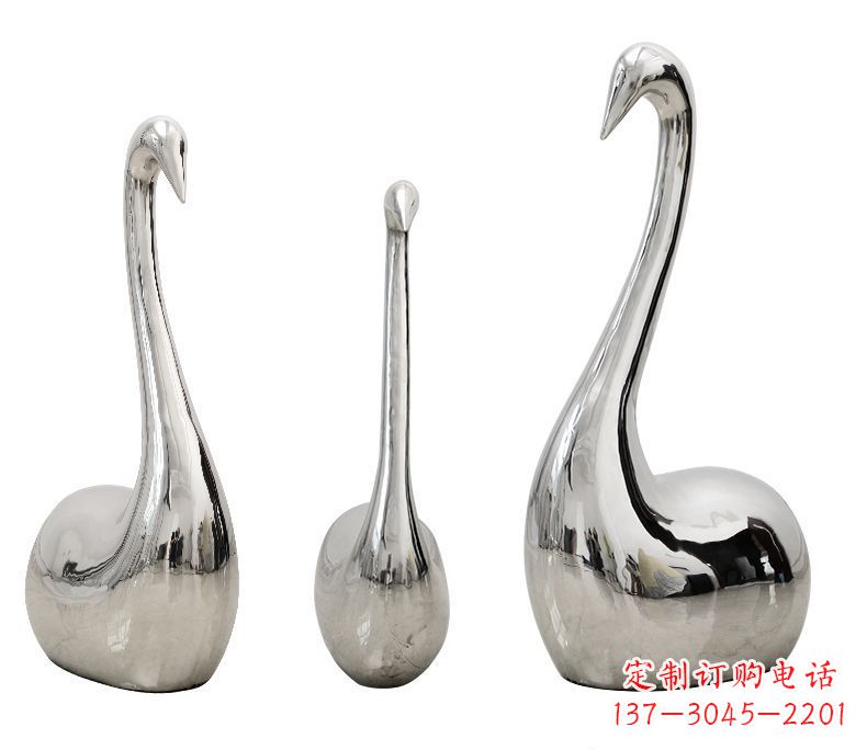 成都精美不锈钢天鹅雕塑