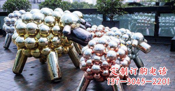 成都不锈钢羊雕塑艺术与美感相结合