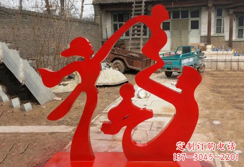 成都不锈钢福字雕塑给家庭带来更多福气