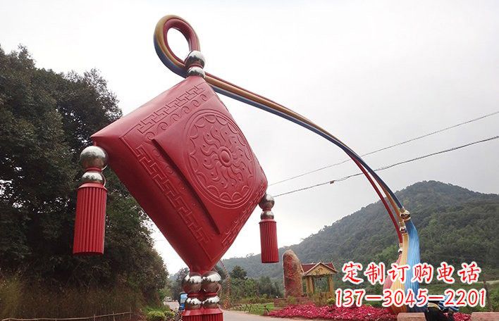 成都精美不锈钢拱门雕塑