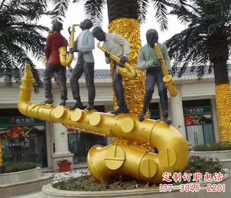 成都不锈钢萨克斯雕塑精美绝伦
