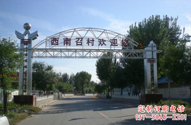 成都不锈钢牌坊雕塑传承传统文化