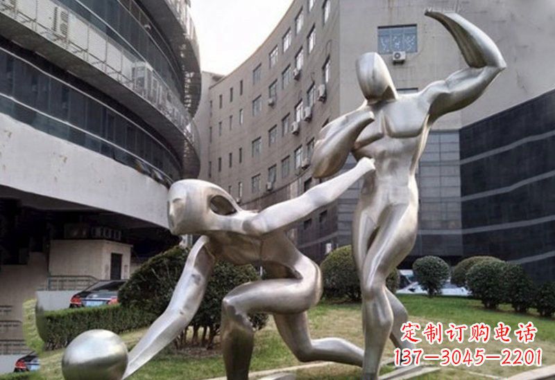 成都不锈钢保龄球雕塑——精美绝伦