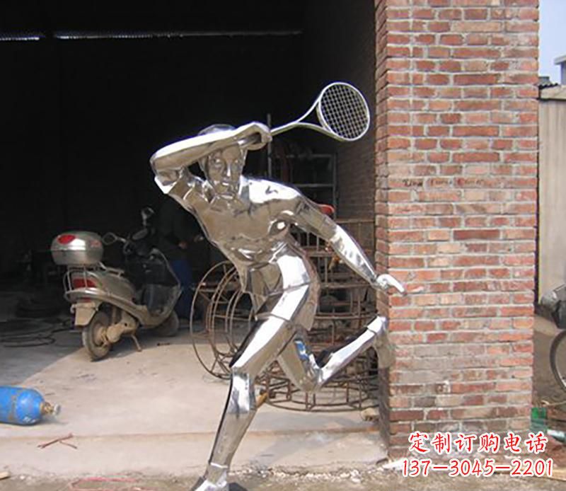 成都不锈钢羽毛球雕塑