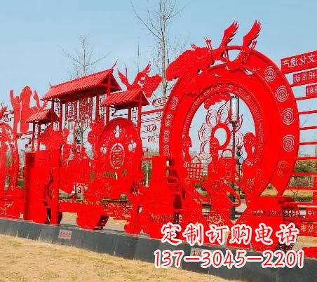 成都不锈钢党旗雕塑——缅怀先烈、继续前进
