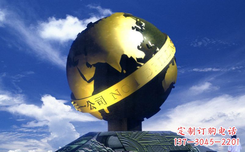 成都不锈钢地球雕塑传承持久的环保理念