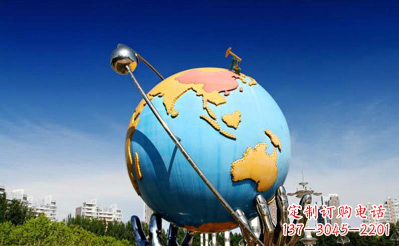 成都不锈钢地球仪雕塑精致的艺术之作