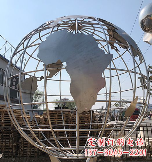 成都不锈钢地球仪雕塑精美的艺术作品