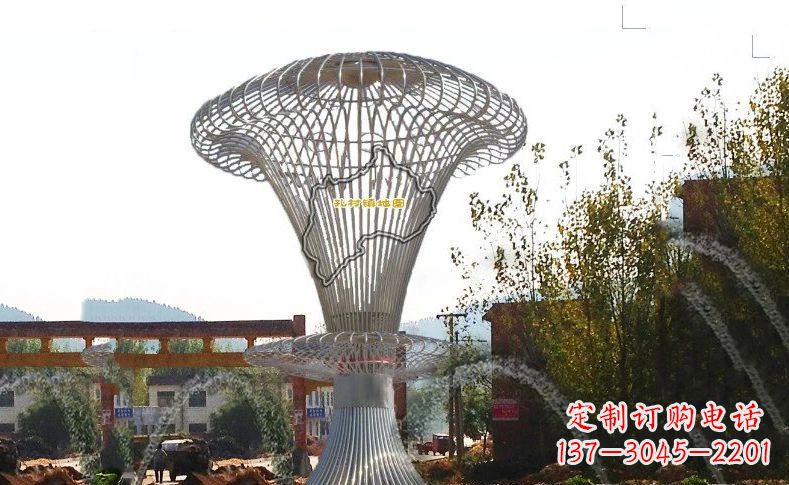 成都城市景观的艺术礼物——不锈钢地图雕塑
