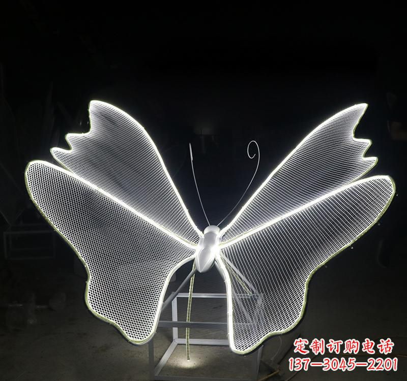 成都不锈钢灯饰蝴蝶雕塑