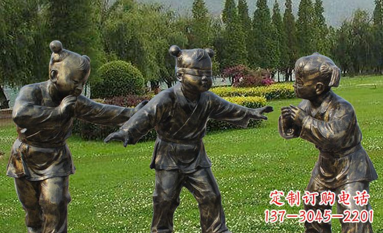 成都不锈钢儿童戏耍人物雕塑
