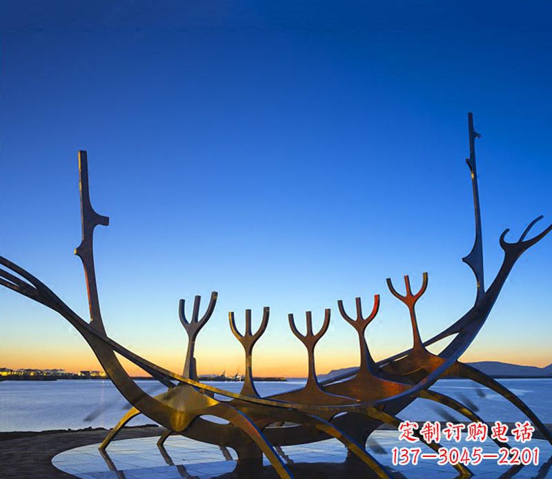 成都帆船雕塑精致的海洋艺术品