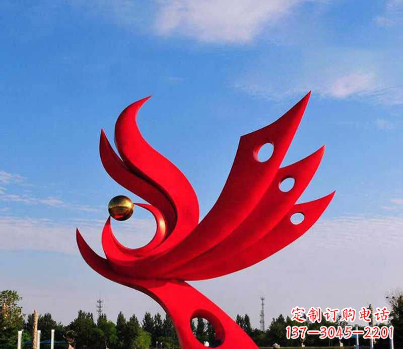成都不锈钢凤凰灵动传神