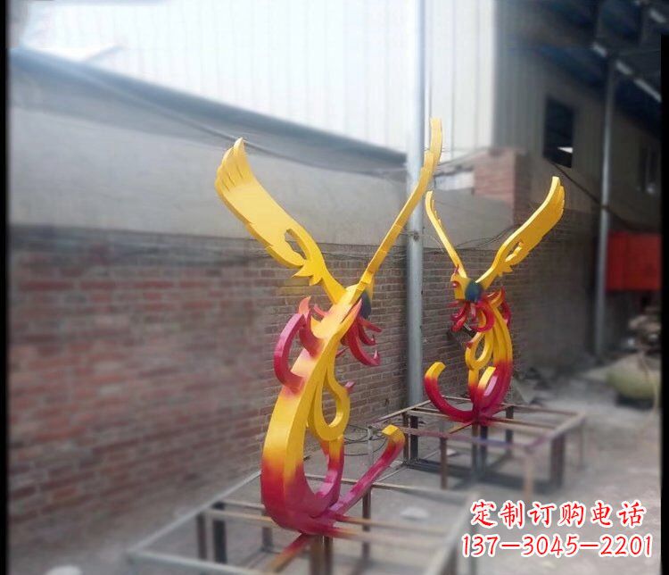 成都凤凰雕塑美化公园景观