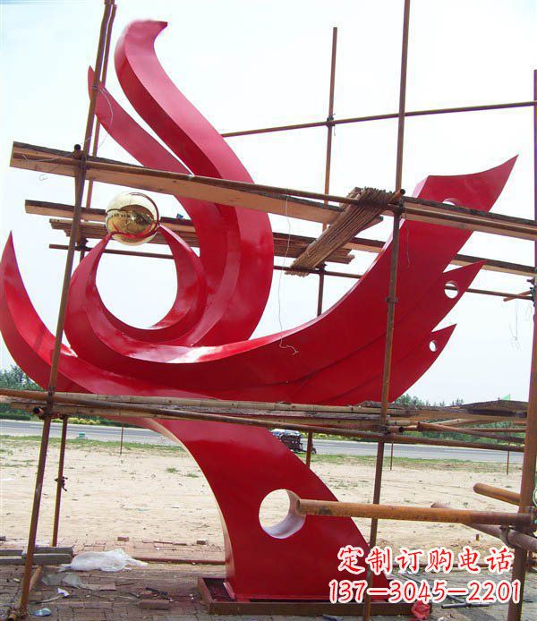 成都凤凰展翅高飞——不锈钢凤凰明珠广场景观雕塑
