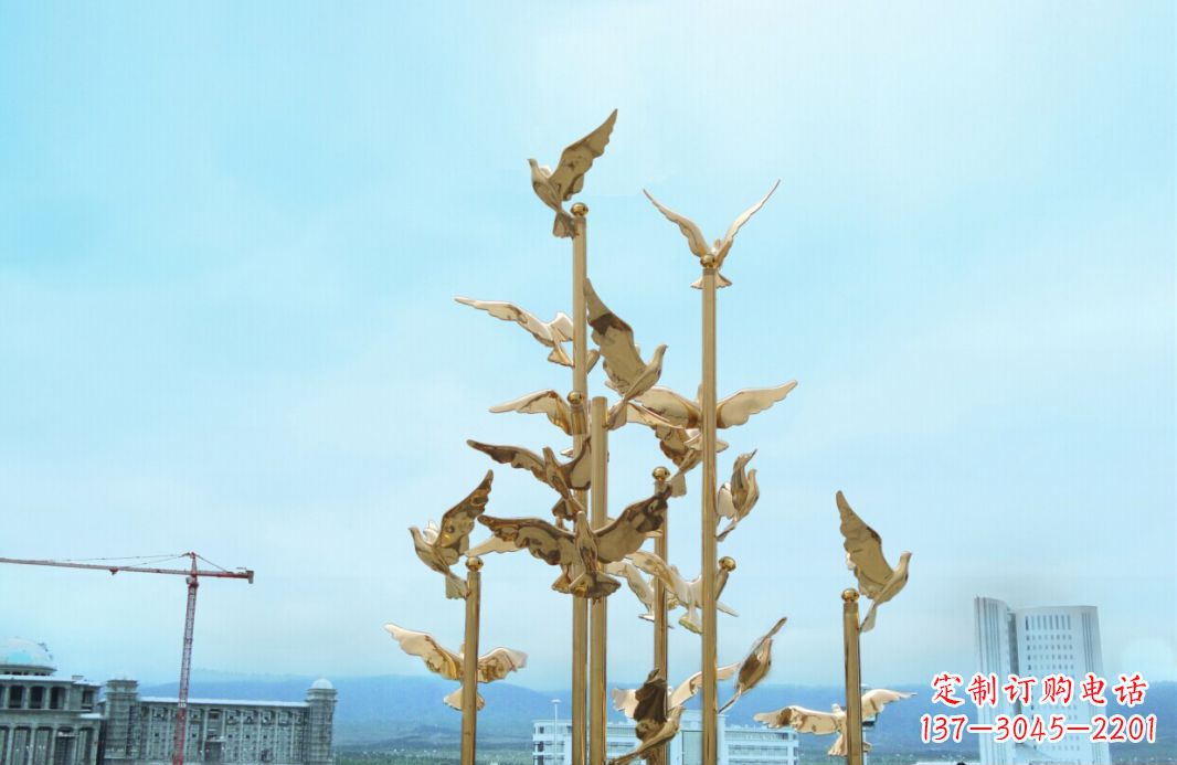 成都鸽子雕塑,传承着美好的历史