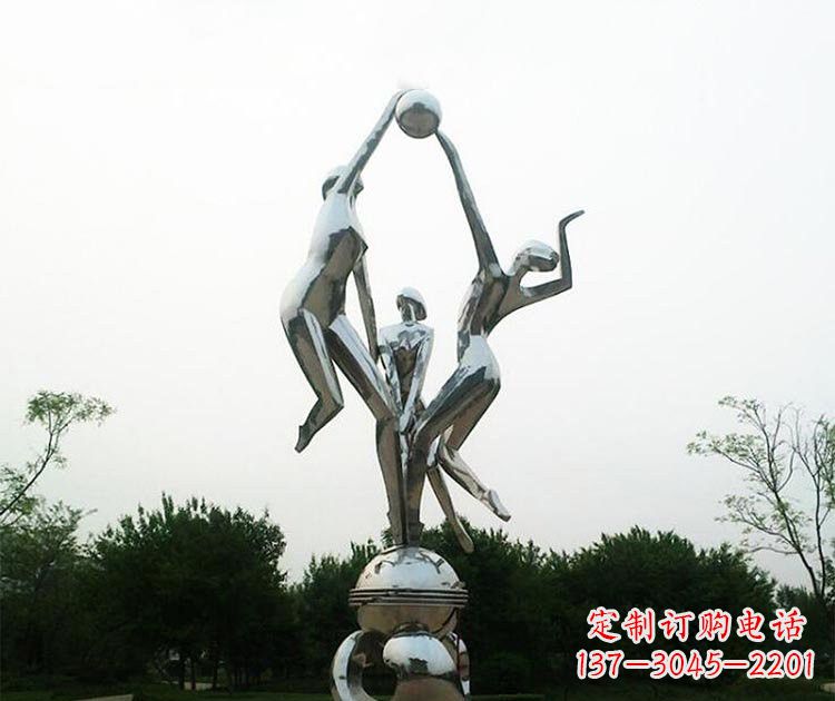 成都排球女孩雕塑