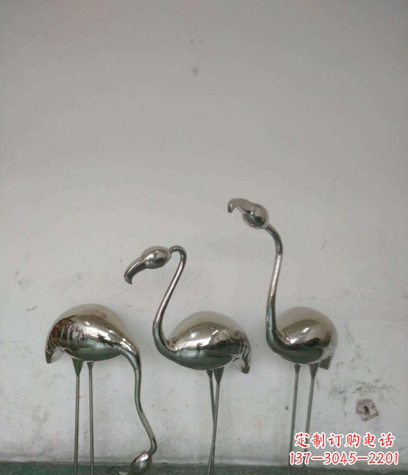 成都不锈钢火烈鸟雕塑精美的艺术之作