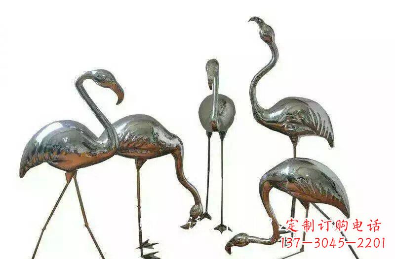 成都不锈钢火烈鸟雕塑——美丽的自然之美