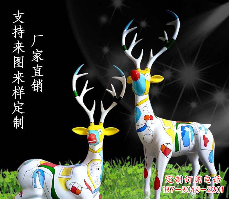 成都不锈钢动物雕塑——小鹿