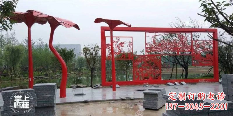 成都不锈钢剪纸龙凤雕塑精美雕刻传承古老文化