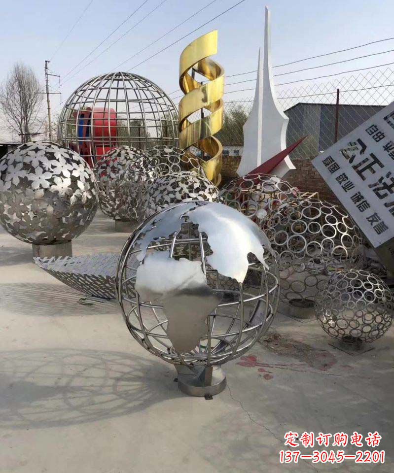 成都不锈钢地球雕塑融合艺术与自然的完美结合