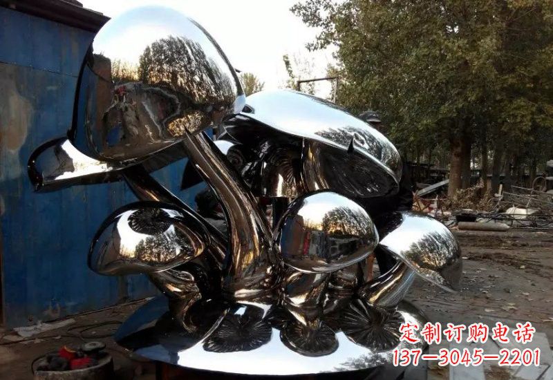 成都不锈钢公园蘑菇雕塑