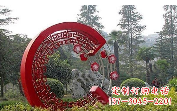成都不锈钢公园圆环雕塑——精美的艺术瑰宝