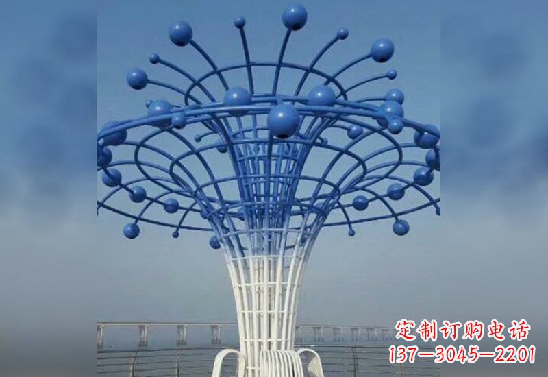成都不锈钢广场上的喷泉雕塑