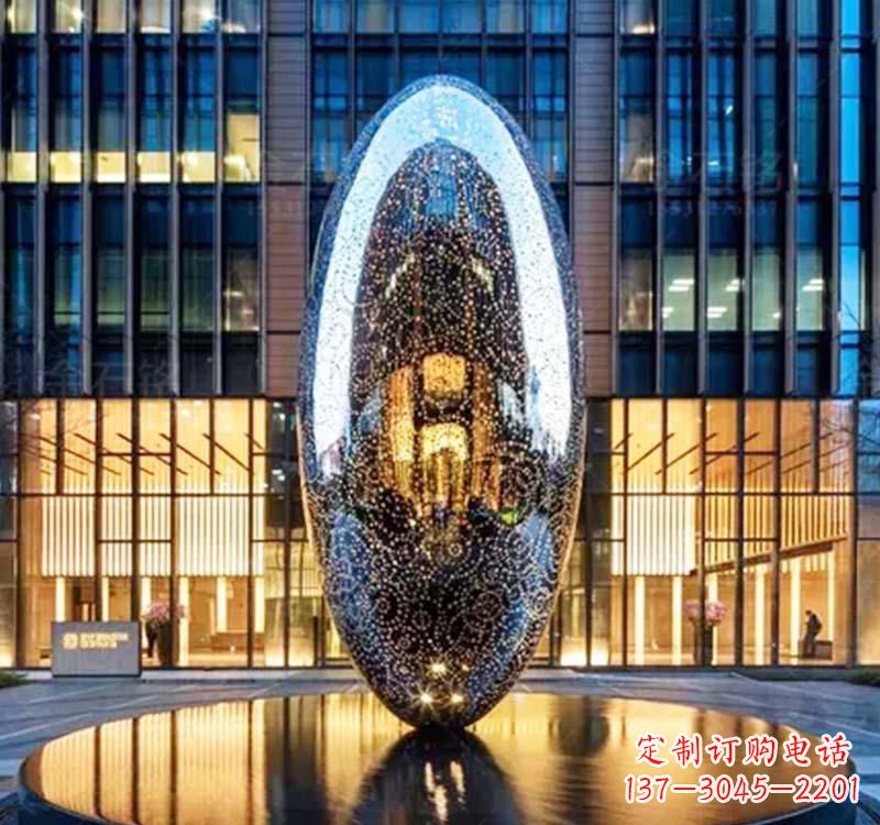成都不锈钢圆环雕塑抽象艺术的完美诠释