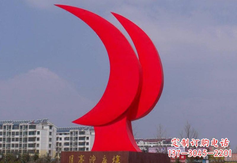成都精美的不锈钢月亮雕塑