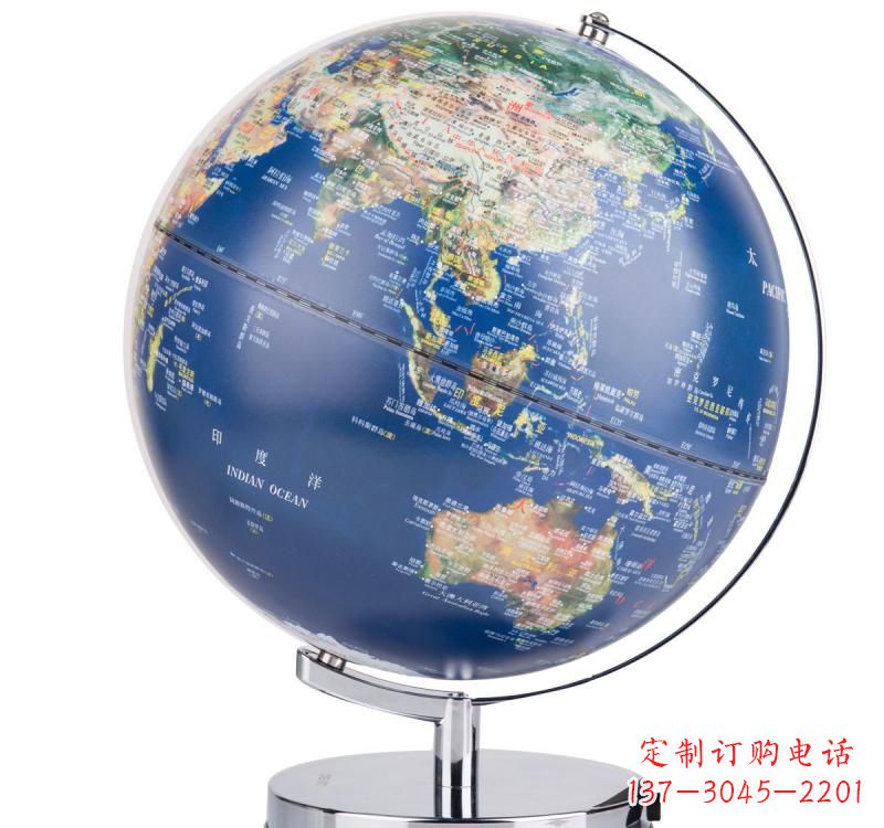成都不锈钢地球仪雕塑精美的艺术品