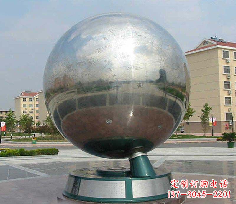 成都不锈钢地球仪雕塑精美绝伦