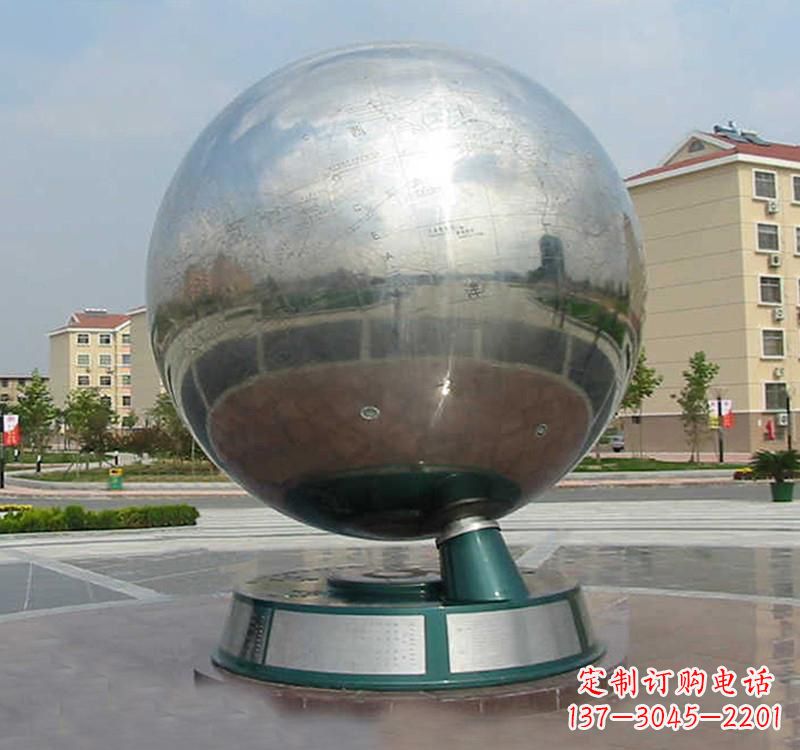 成都不锈钢地球雕塑现代艺术的精美结合