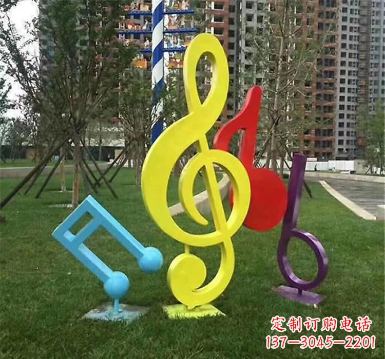 成都不锈钢音符雕塑音乐的流动之美