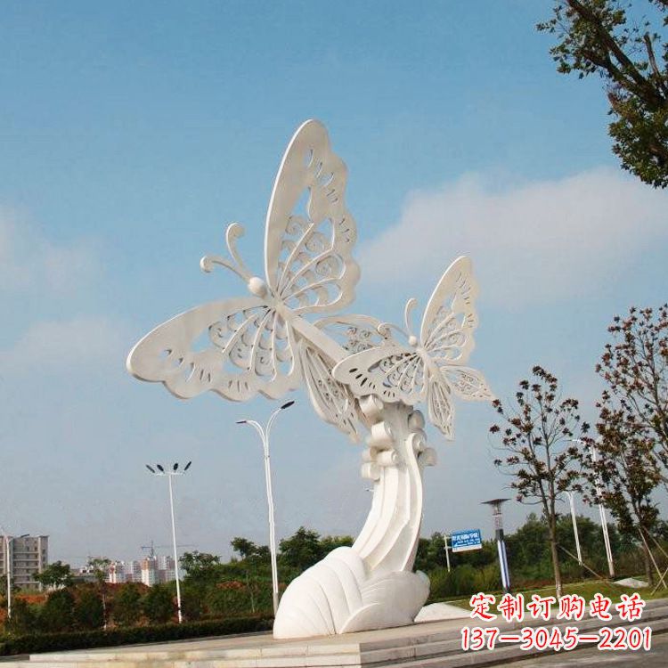 成都不锈钢蝴蝶雕塑——美丽传递自然之美
