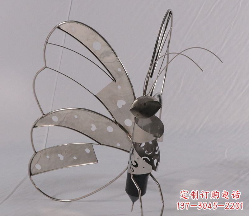 成都不锈钢蝴蝶雕塑精美的艺术品