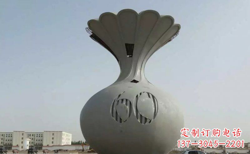 成都不锈钢花篮雕塑精美绝伦