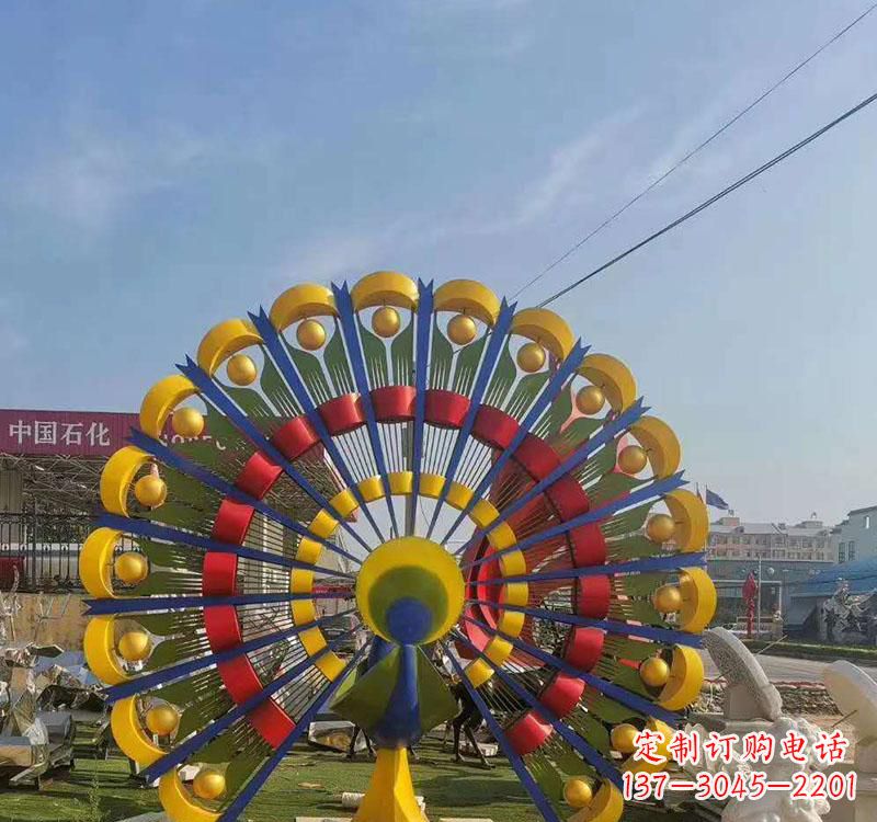 成都不锈钢孔雀雕塑艺术的精美表达