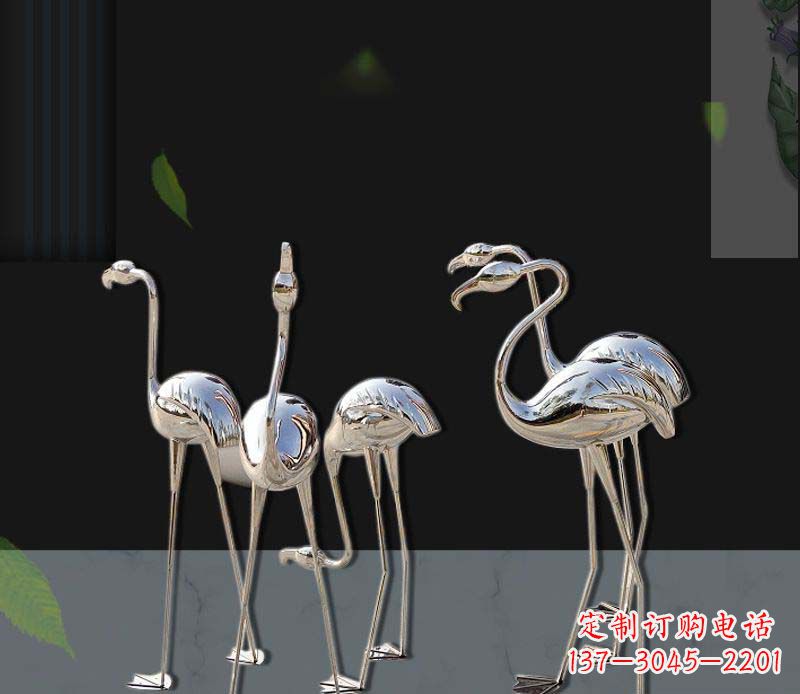 成都非凡之美不锈钢火烈鸟雕塑