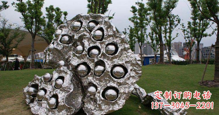 成都不锈钢莲蓬精美雕塑铸就华丽景观